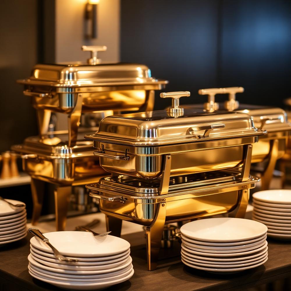 Chafing dish dorés